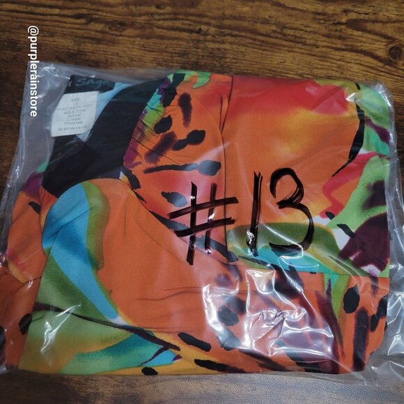 Vtg Blu Sage Floral Tropical Slip Dress M Stretch Beach Resort Vacation 90's Y2K - Picture 10 of 10